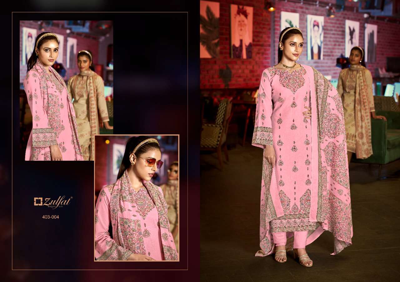 Zulfat Aline Catalog Daily Wear Pure Cotton Unstitched Women Dress Materials