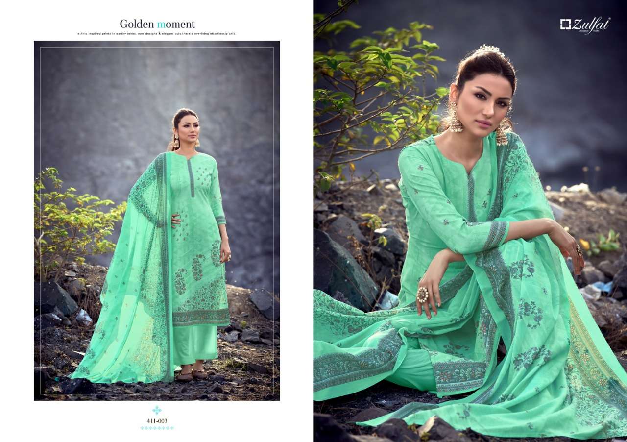 Zulfat Atrangi Catalog Designer Wear Pure Cotton Printed Ladies Dress Materials 