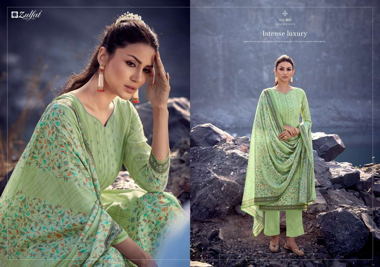 Zulfat Atrangi Catalog Designer Wear Pure Cotton Printed Ladies Dress Materials 
