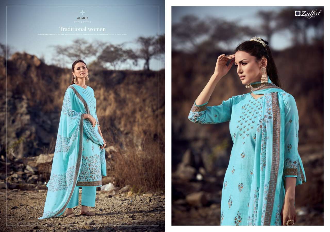 Zulfat Atrangi Catalog Designer Wear Pure Cotton Printed Ladies Dress Materials 
