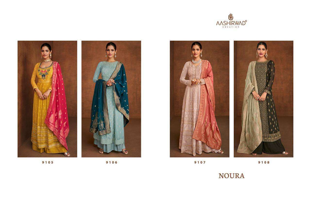 Aashirwad Noura 9105 Series Designer Salwar Kameez