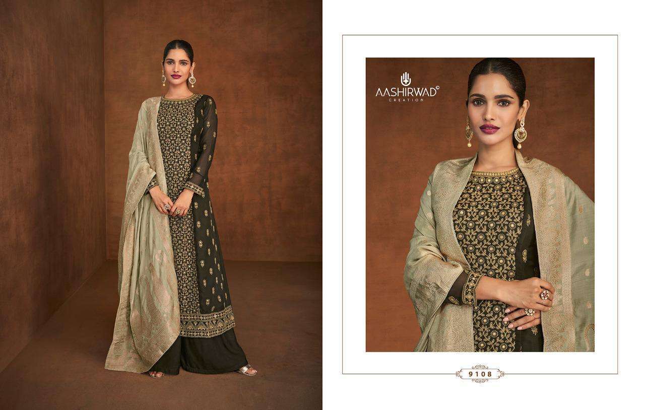 Aashirwad Noura 9105 Series Designer Salwar Kameez