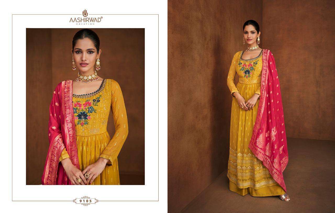 Aashirwad Noura 9105 Series Designer Salwar Kameez