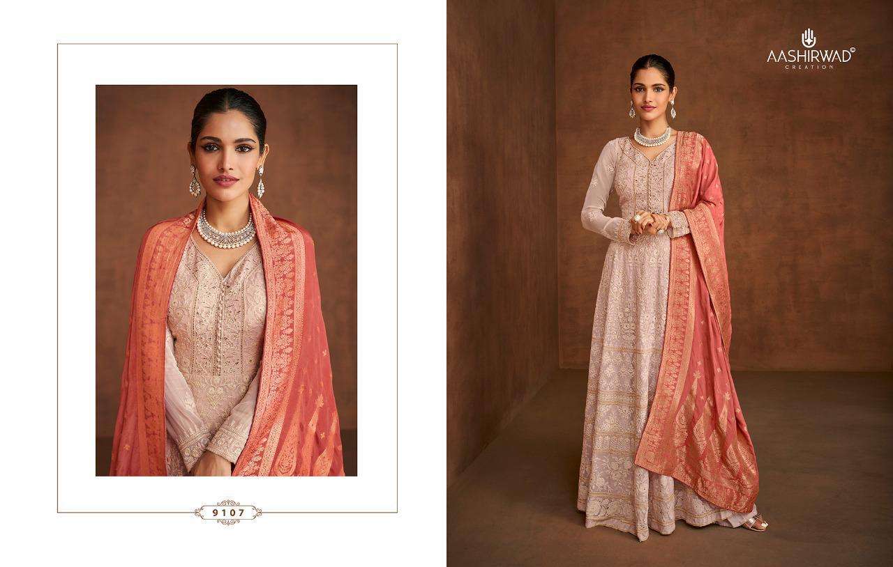 Aashirwad Noura 9105 Series Designer Salwar Kameez