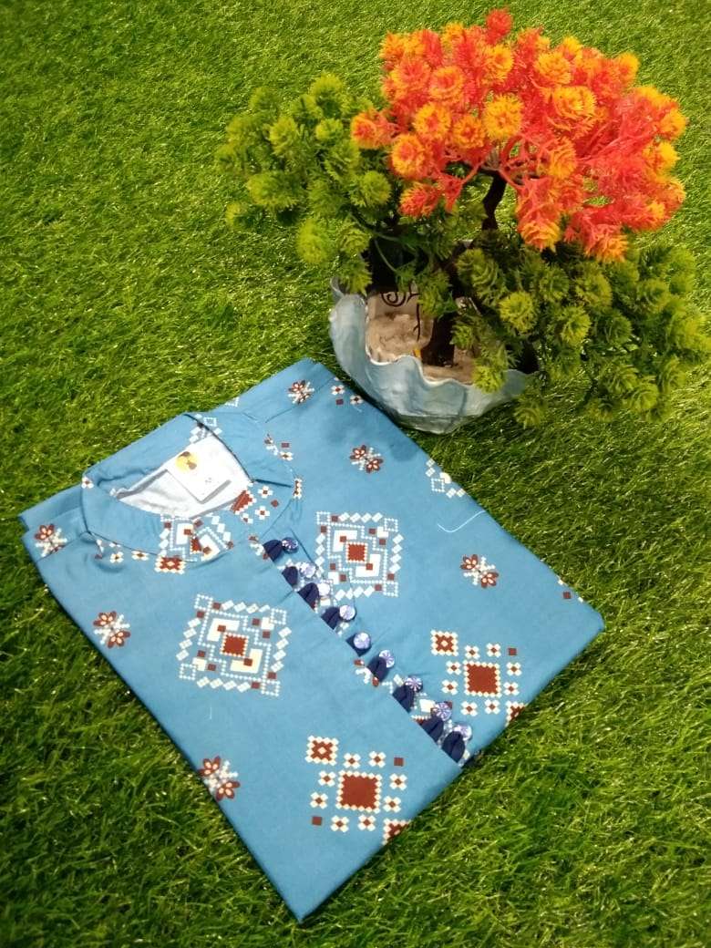 Sabella Fashion Summer Queen Catalog Casual Wear Cotton Rayon Printed Kurtis 