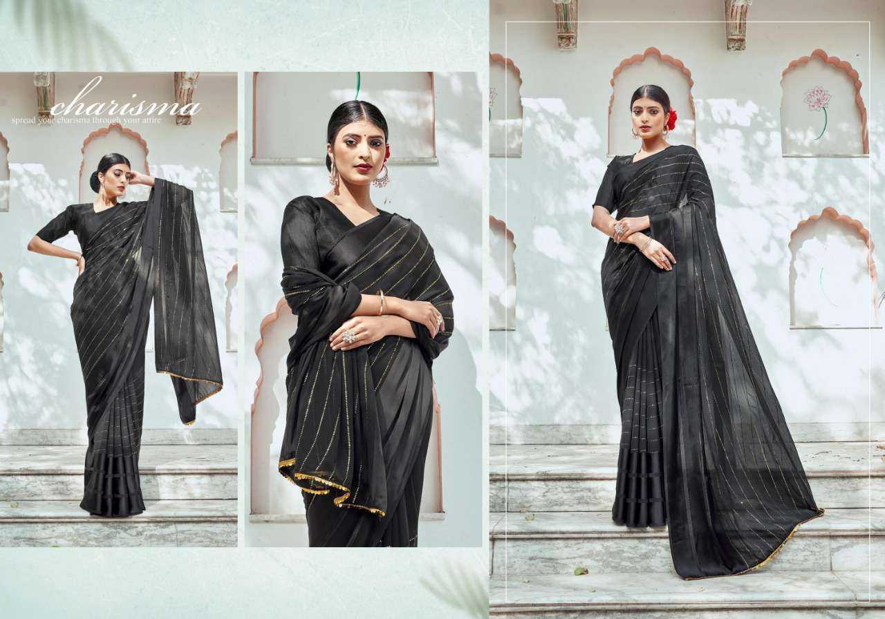 Ynf Gandhari Mukaish Catalog Fancy Wear Weightless Satin Style Saree Wholesale Rate In Surat 