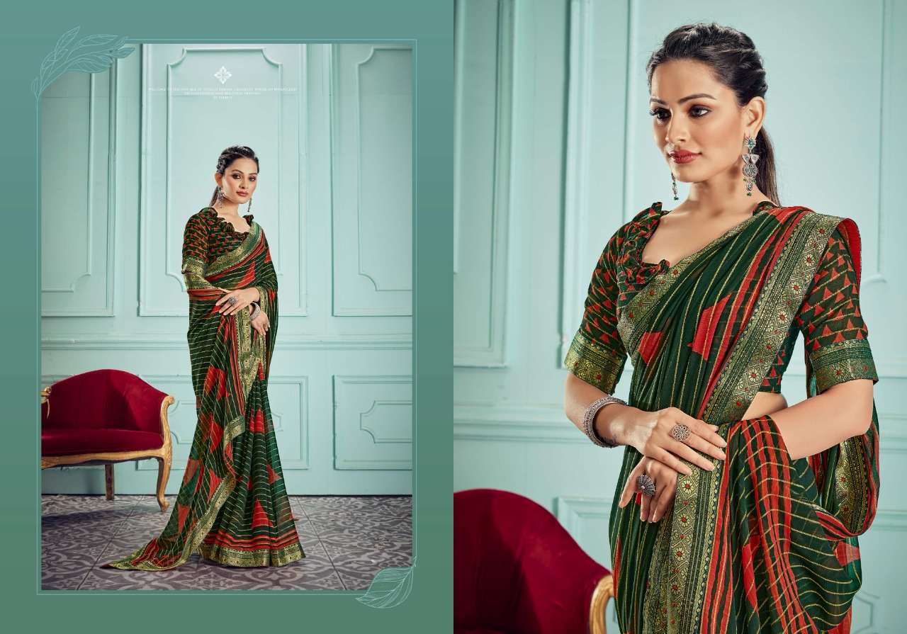 Ynf Snusha Georgette Catalog Fancy Wear Georgette Printed Sarees