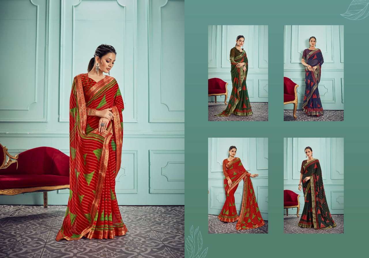 Ynf Snusha Georgette Catalog Fancy Wear Georgette Printed Sarees