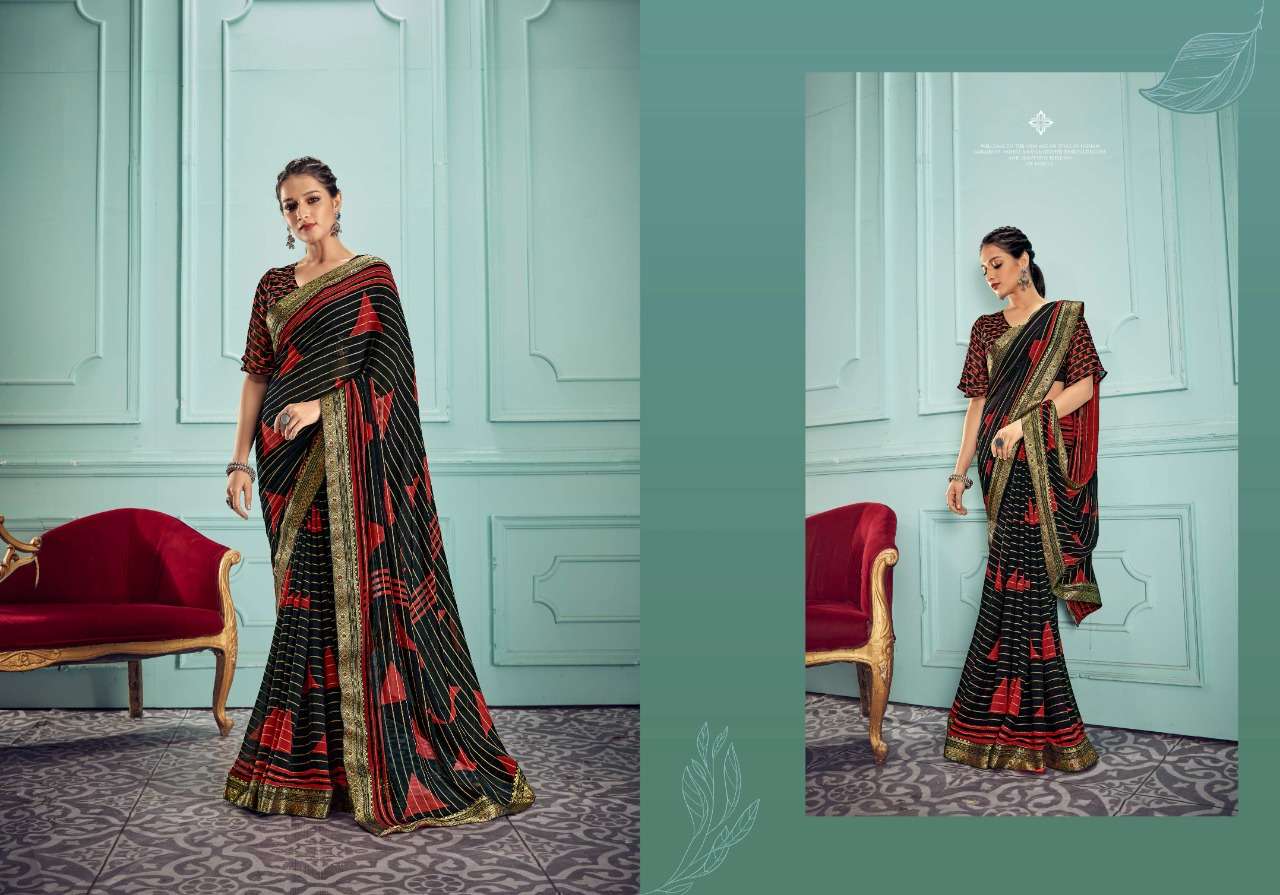Ynf Snusha Georgette Catalog Fancy Wear Georgette Printed Sarees