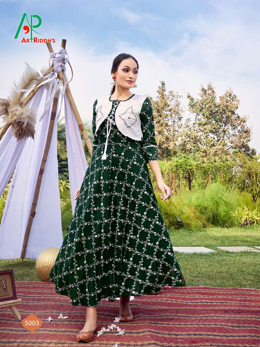 AR launching GOLDEN DUCK Gown style Kurtis