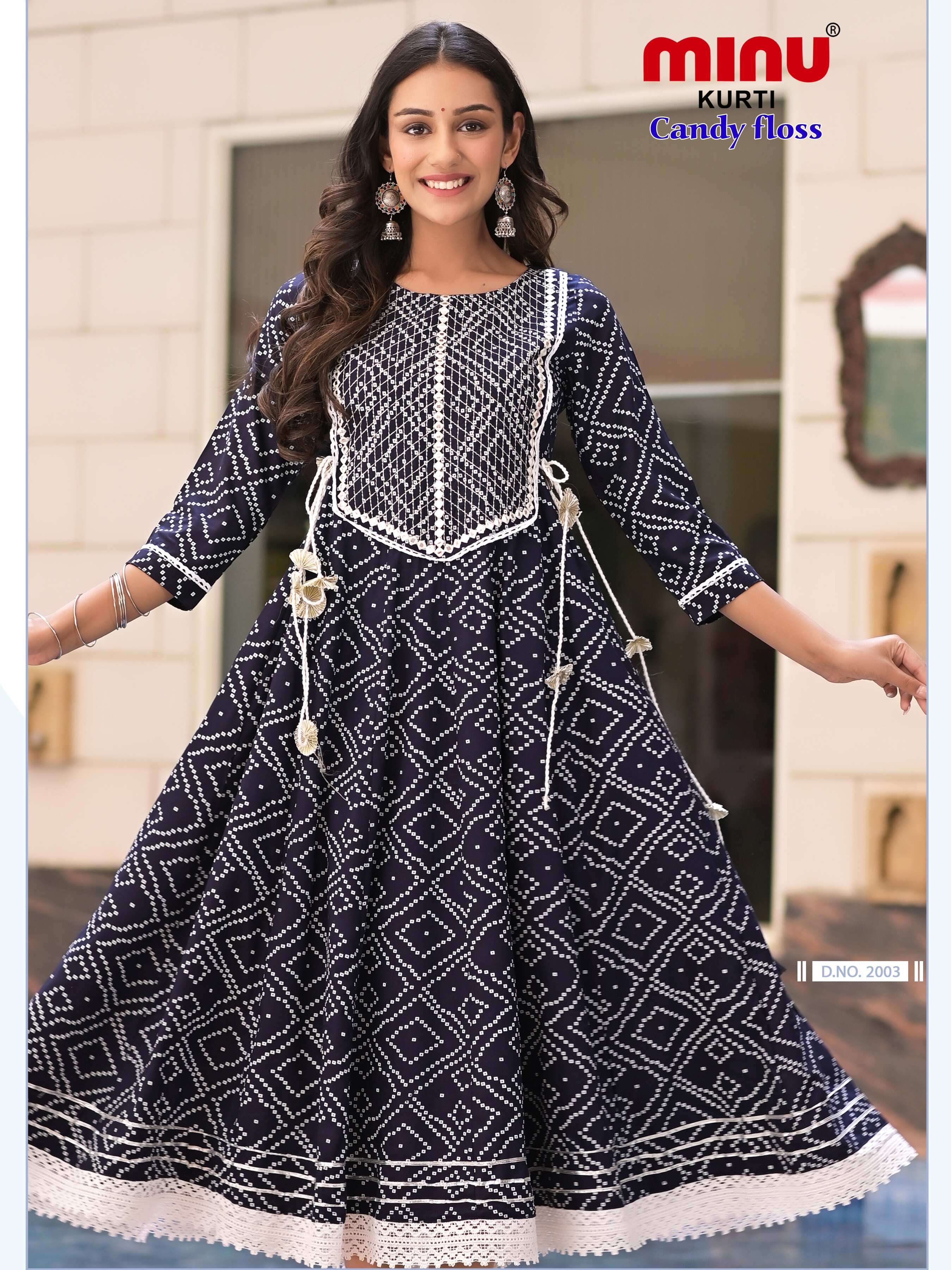Minu Candy Floss Anarkali Kurtis catalogue