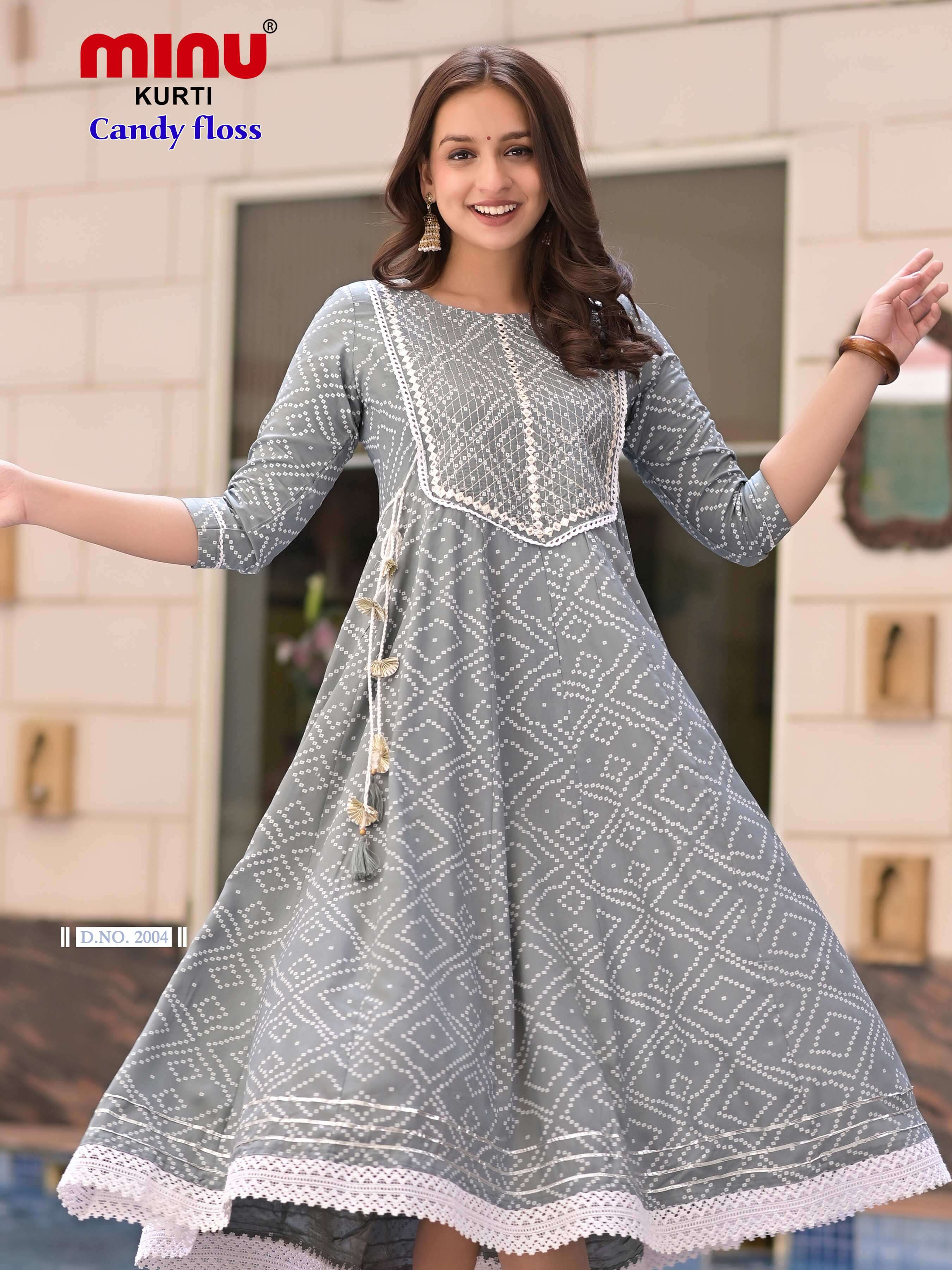 Minu Candy Floss Anarkali Kurtis catalogue
