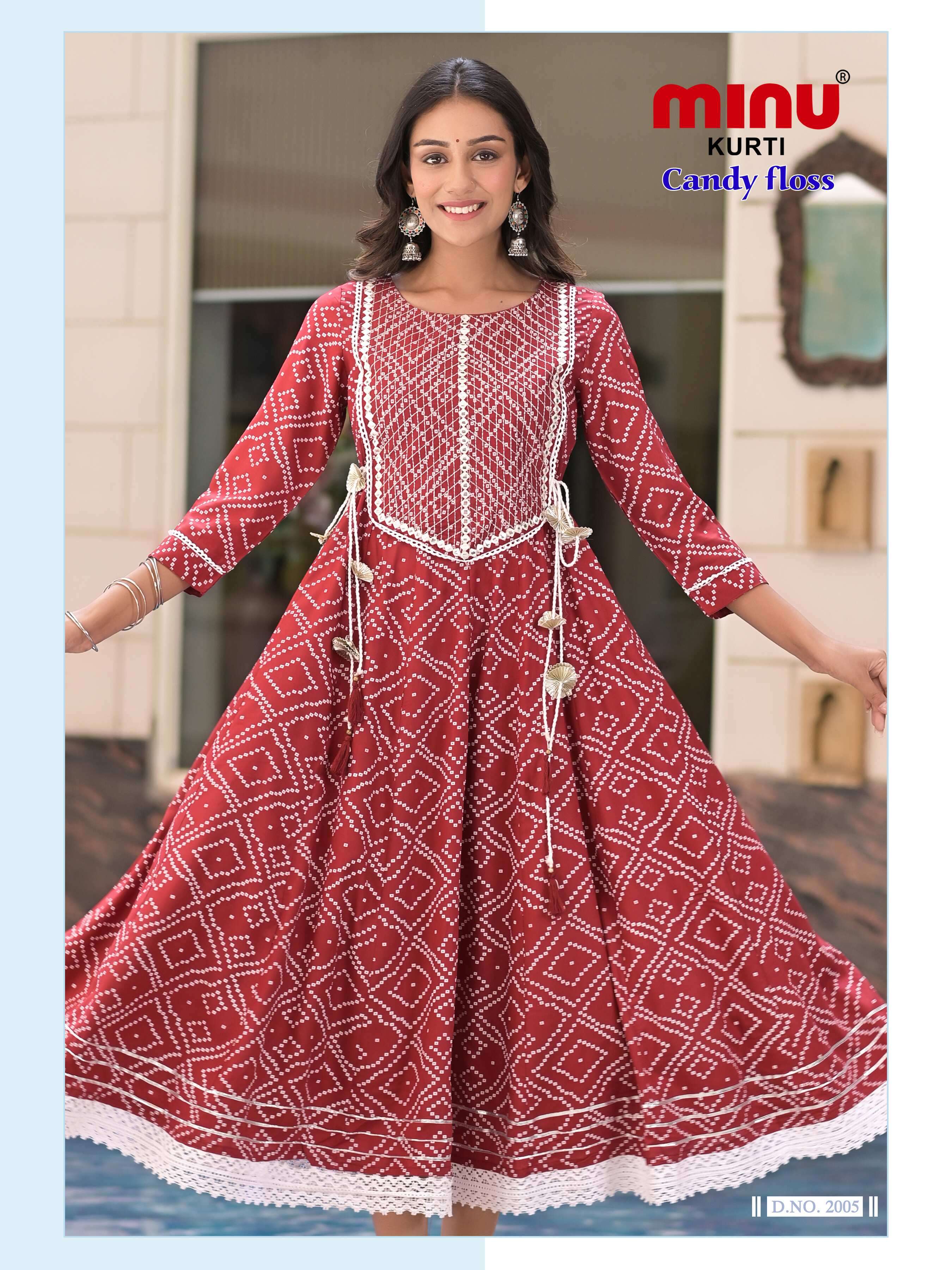 Minu Candy Floss Anarkali Kurtis catalogue
