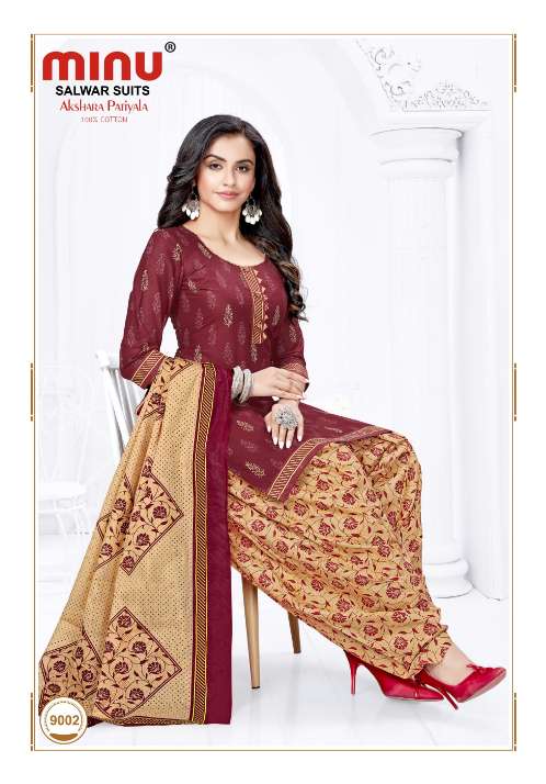 Minu Akshara Patiala Vol-9 Dress Material-12P Catalogue