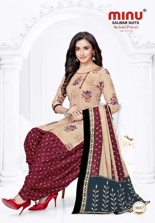 Minu Akshara Patiala Vol-9 Dress Material-12P Catalogue
