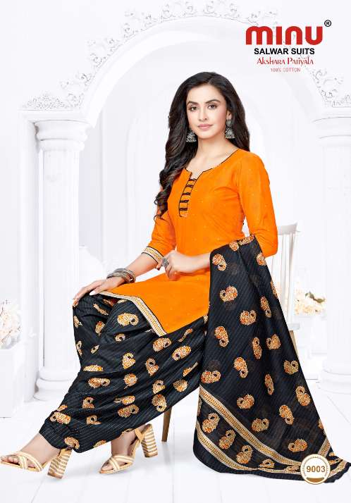 Minu Akshara Patiala Vol-9 Dress Material-12P Catalogue