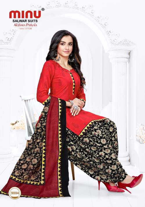 Minu Akshara Patiala Vol-9 Dress Material-12P Catalogue