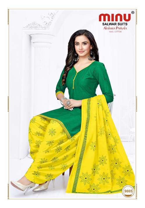 Minu Akshara Patiala Vol-9 Dress Material-12P Catalogue