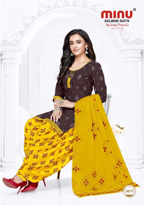 Minu Akshara Patiala Vol-9 Dress Material-12P Catalogue
