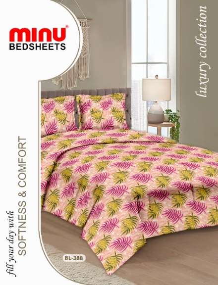 Minu Alisha Bedsheet-33P Cotton Printed Bedsheet Catalogue