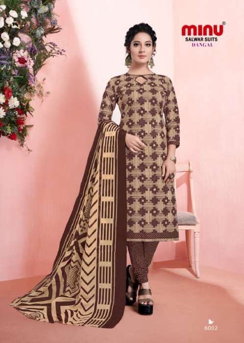 Minu Dangal Cotton Printed Dress Material-10P Catalogue