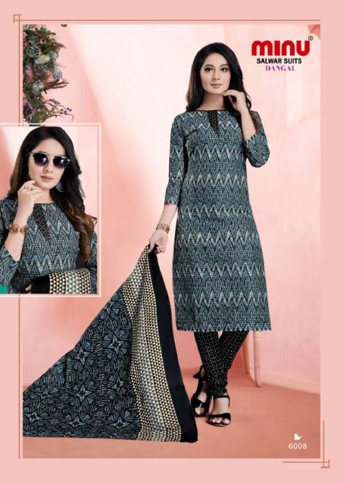 Minu Dangal Cotton Printed Dress Material-10P Catalogue