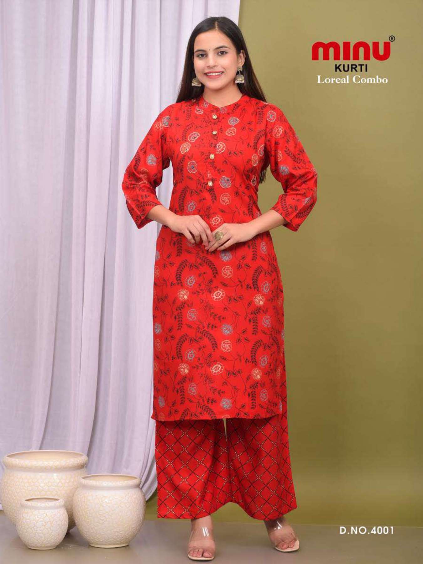 Minu Loreal Combo Vol-4-5P Kurtis Combo Catalogue