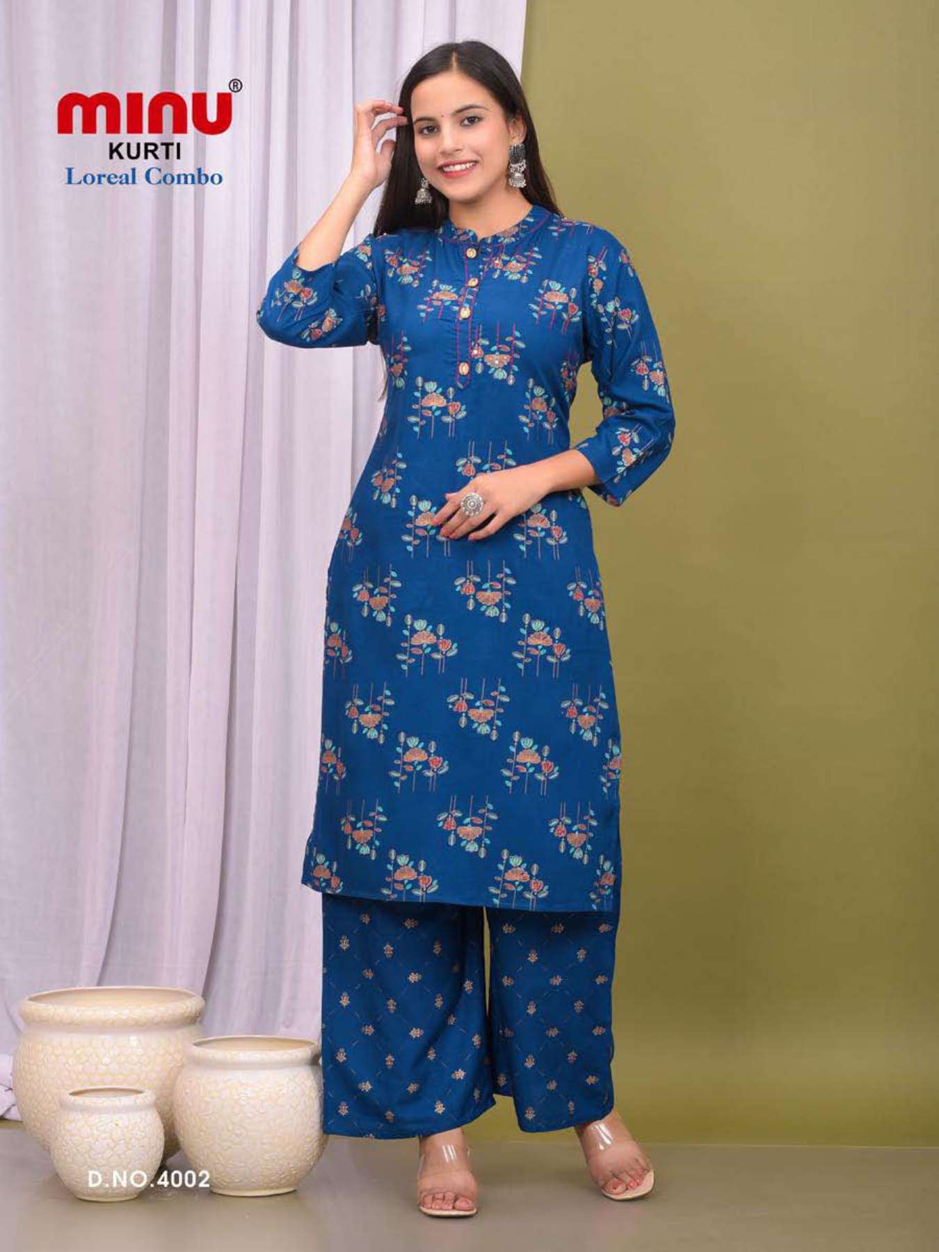 Minu Loreal Combo Vol-4-5P Kurtis Combo Catalogue