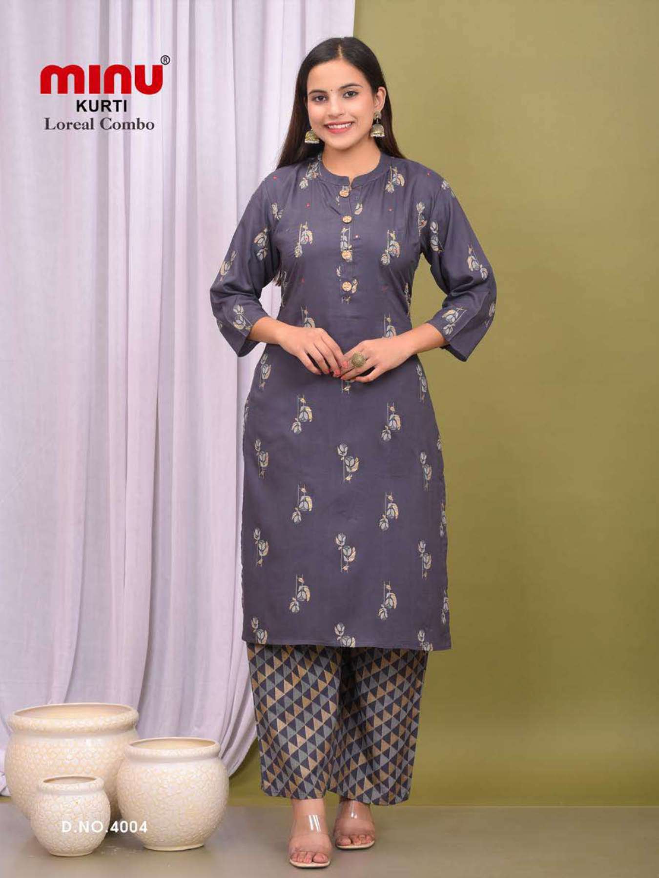Minu Loreal Combo Vol-4-5P Kurtis Combo Catalogue