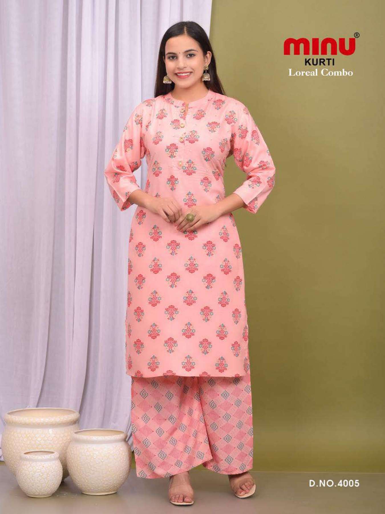 Minu Loreal Combo Vol-4-5P Kurtis Combo Catalogue