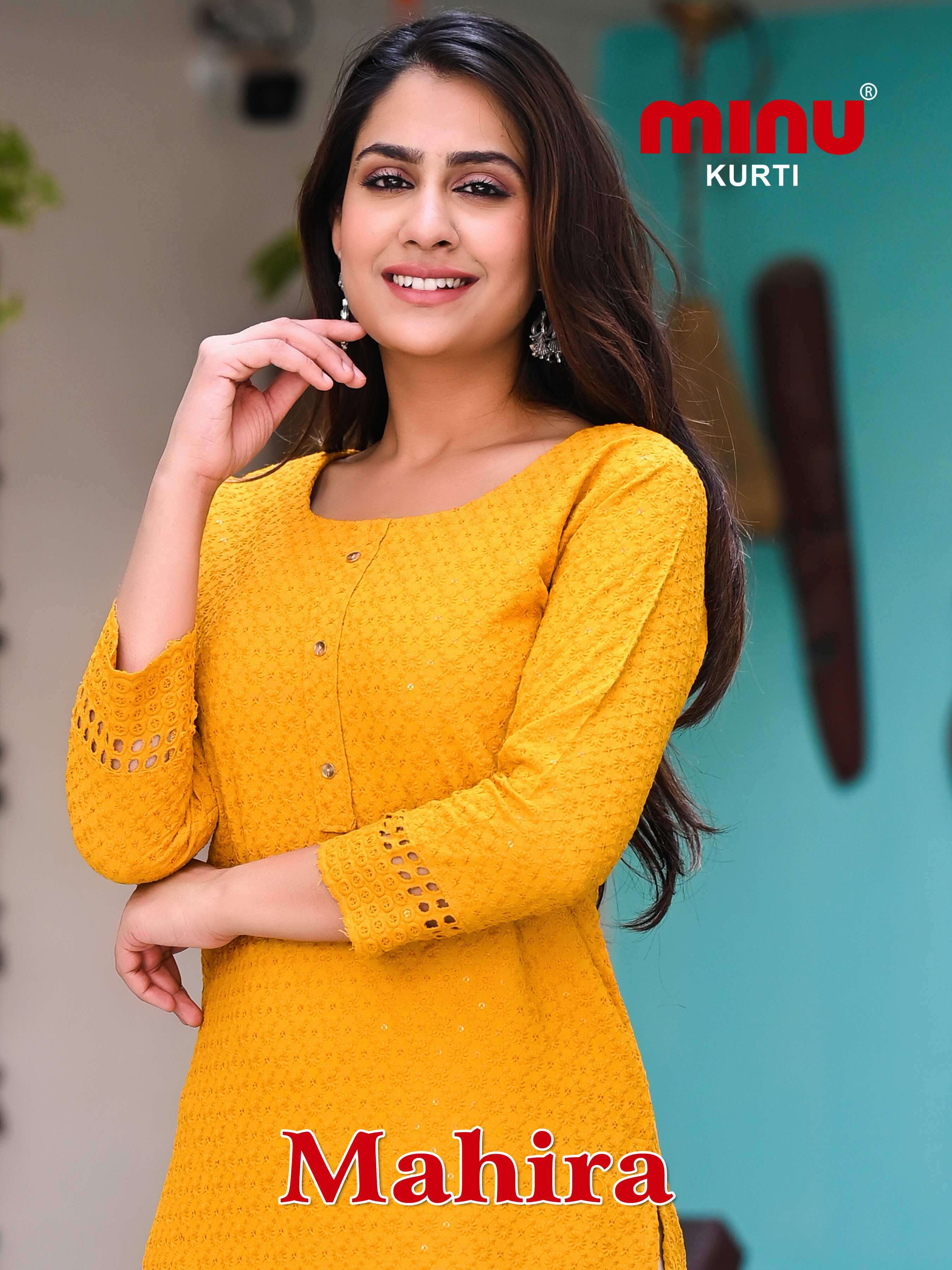 Minu Mahira  Rayon Kurti-8P Catalogue
