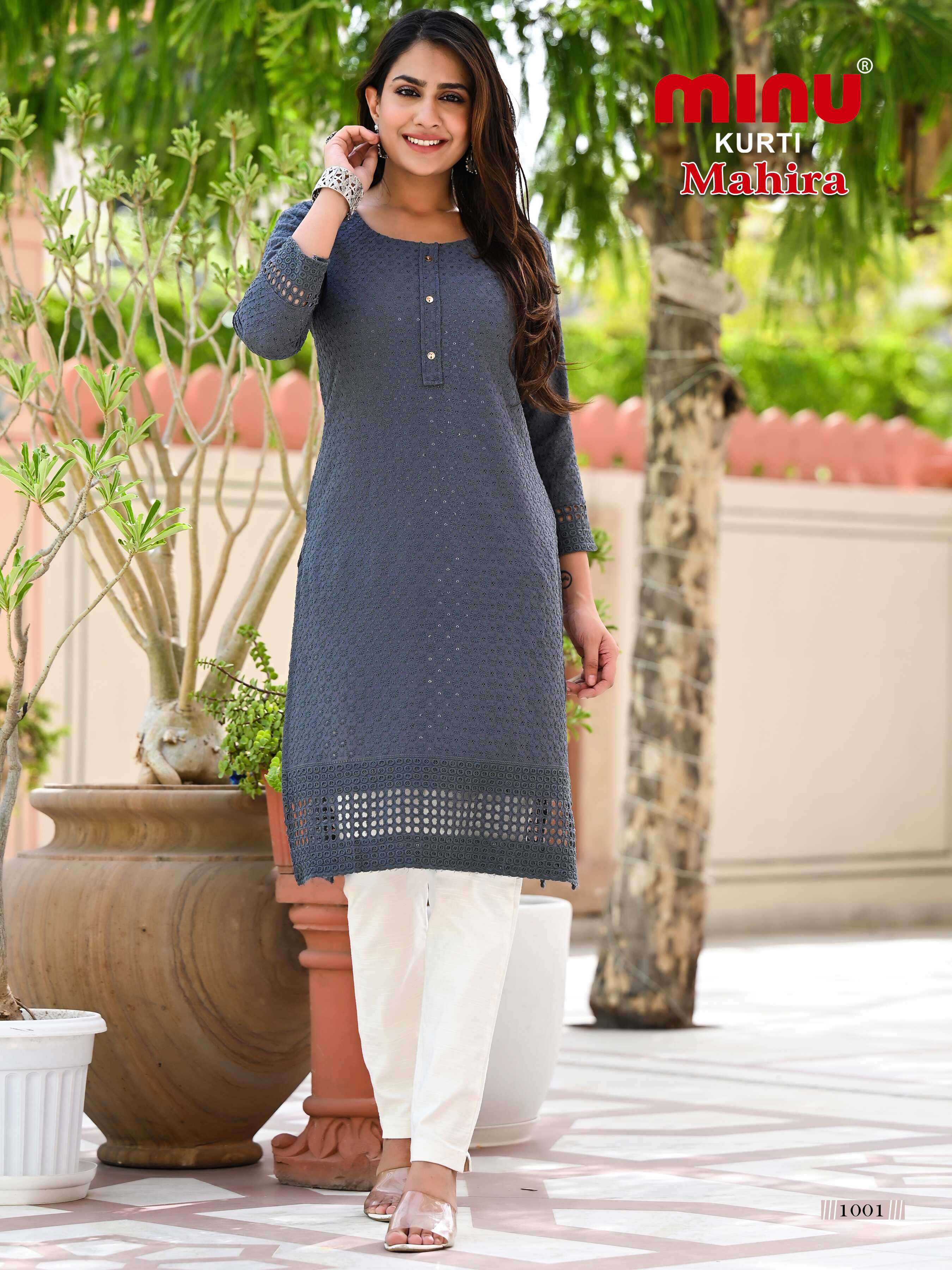 Minu Mahira  Rayon Kurti-8P Catalogue