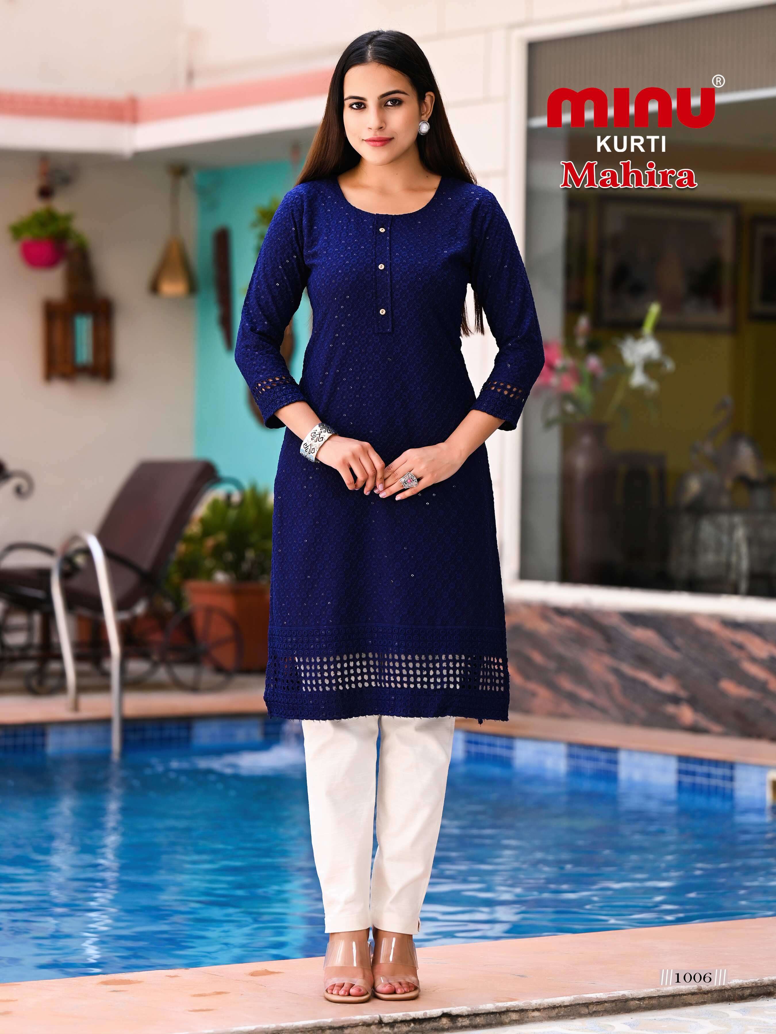 Minu Mahira  Rayon Kurti-8P Catalogue