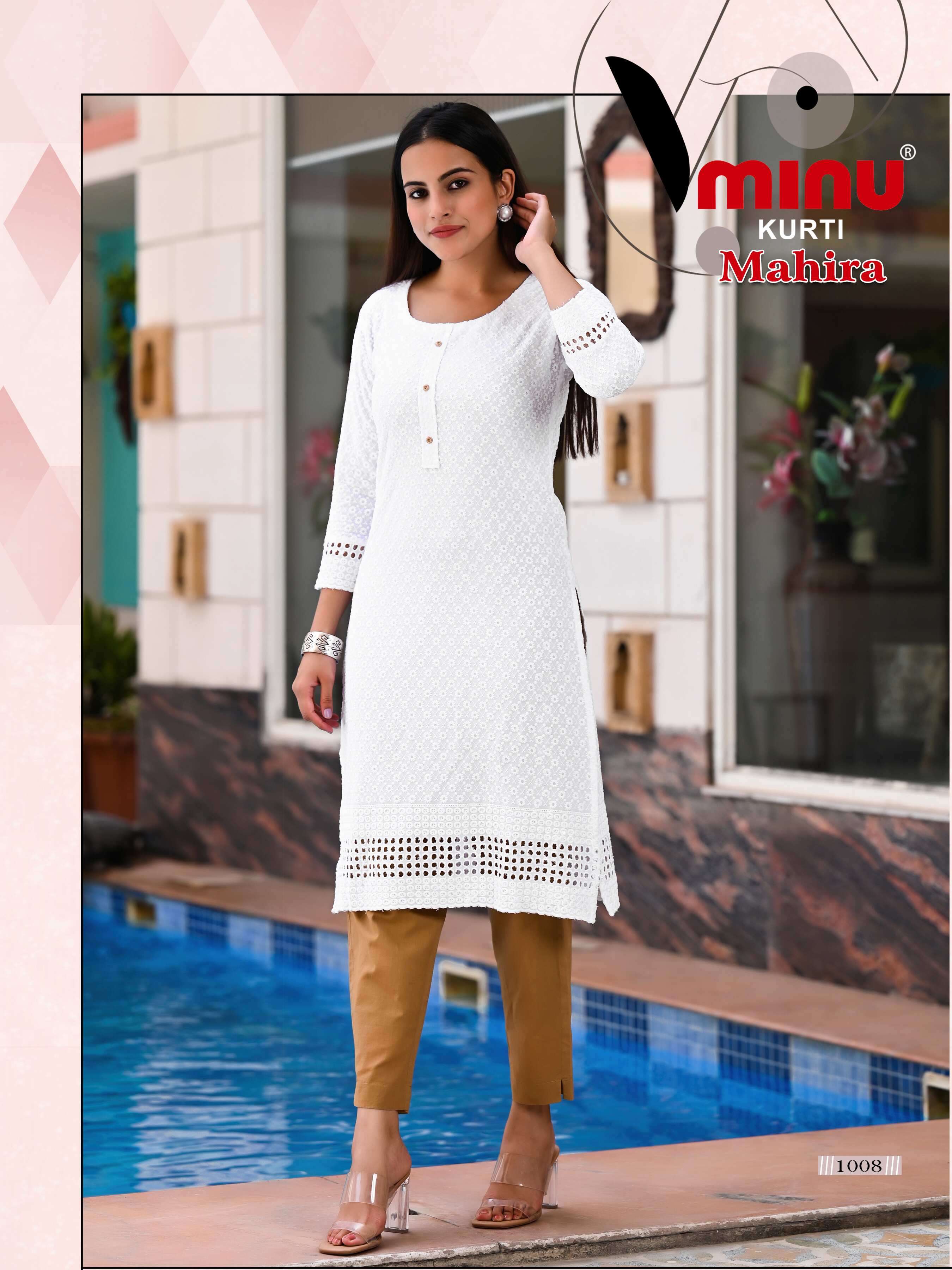 Minu Mahira  Rayon Kurti-8P Catalogue
