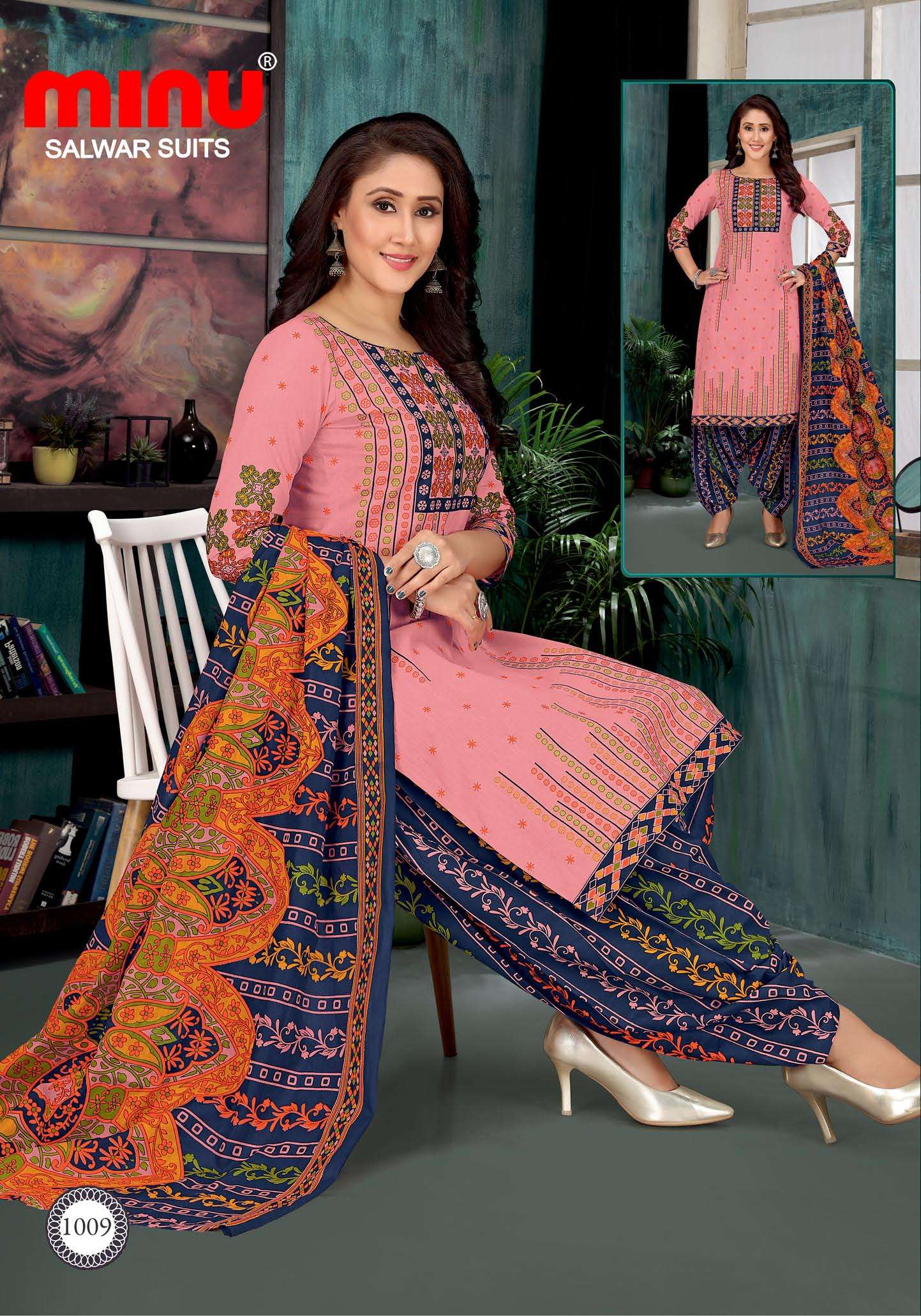 Minu Patiala Babes Cotton Dress Material-10P Catalogue