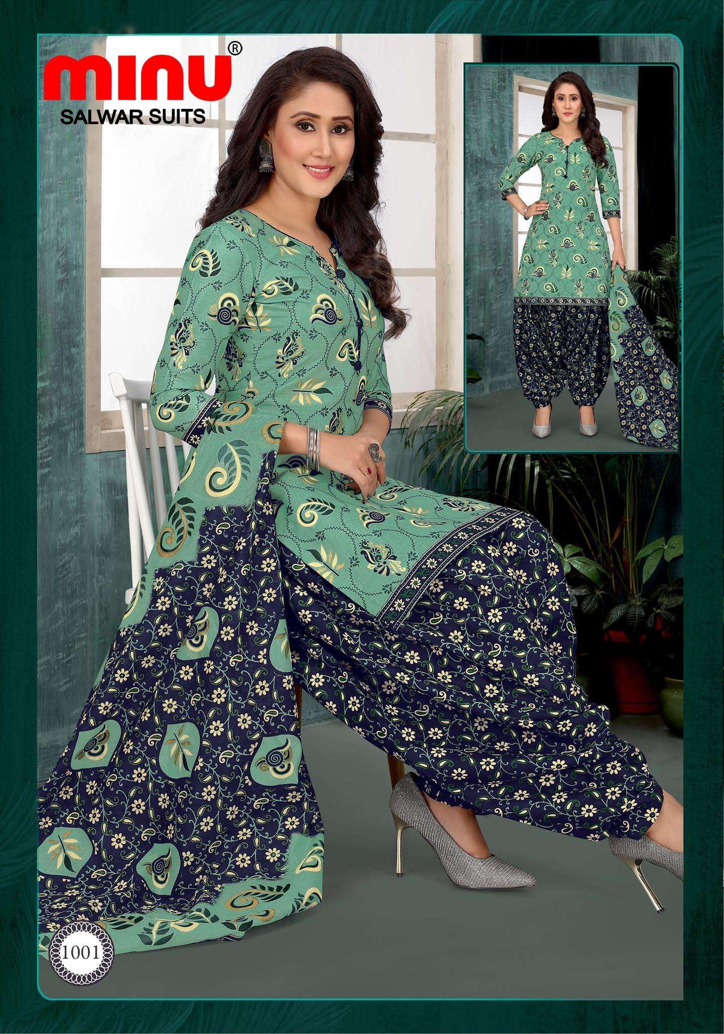 Minu Patiala Babes Cotton Dress Material-10P Catalogue