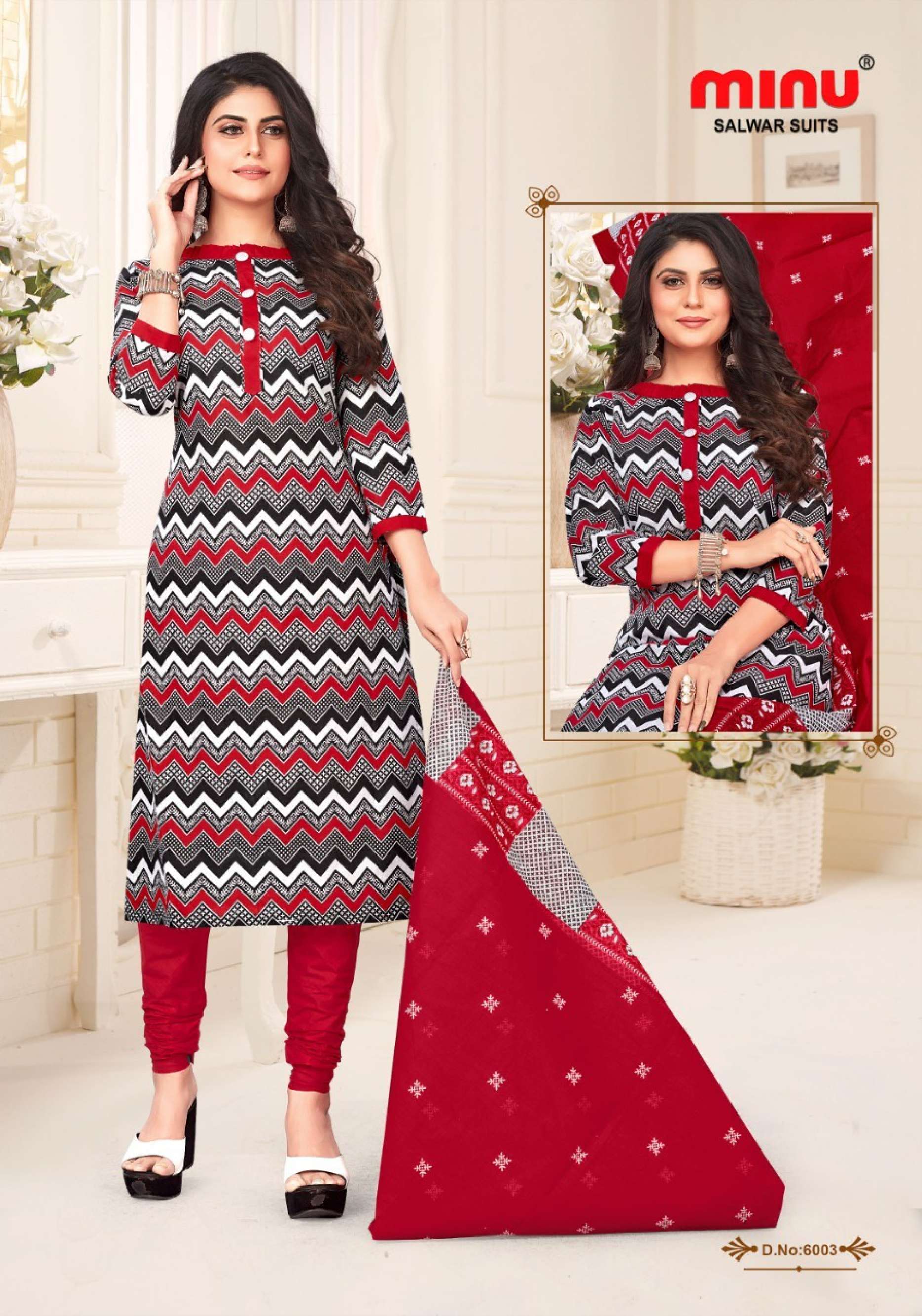 Minu Phillauri Cotton Dress Material-8P Catalogue