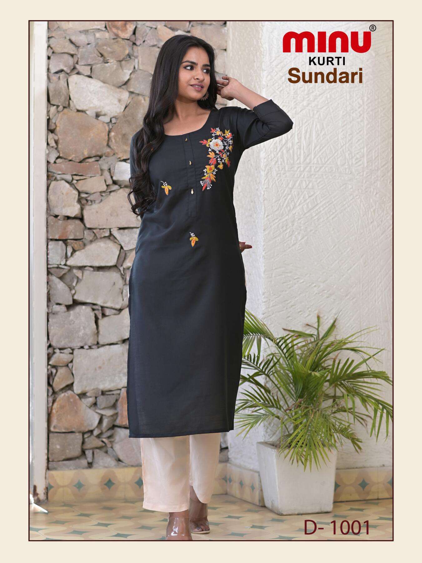Minu Sundari Long Kurti-5P Catalogue