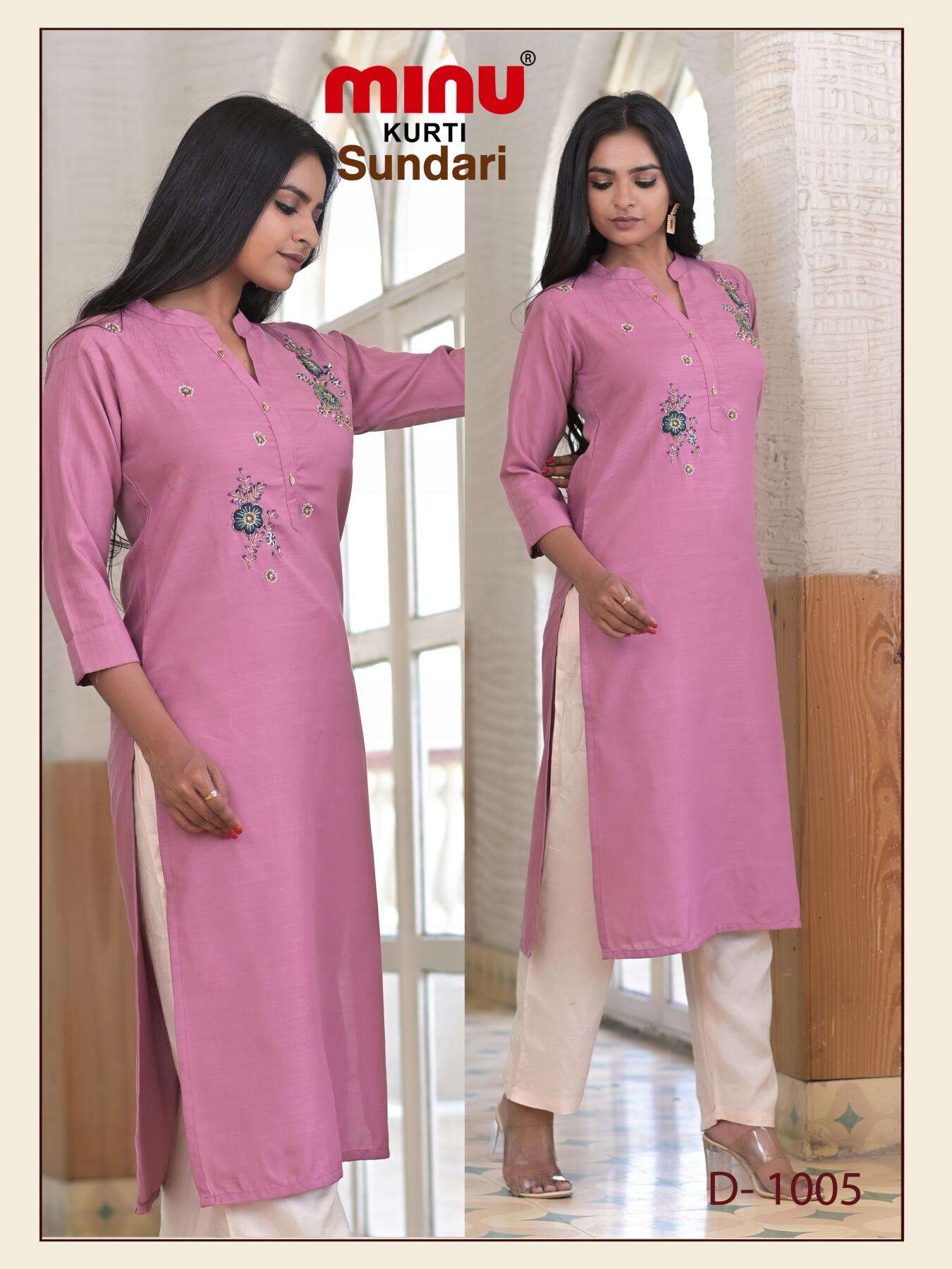 Minu Sundari Long Kurti-5P Catalogue