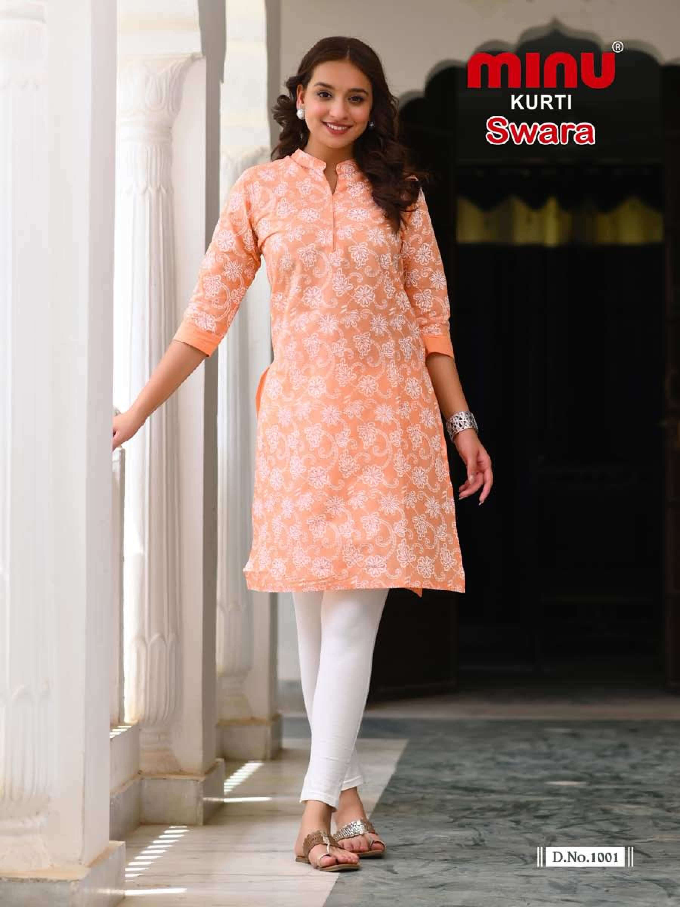 Minu Swara Cotton Kurtis-4P Catalogue