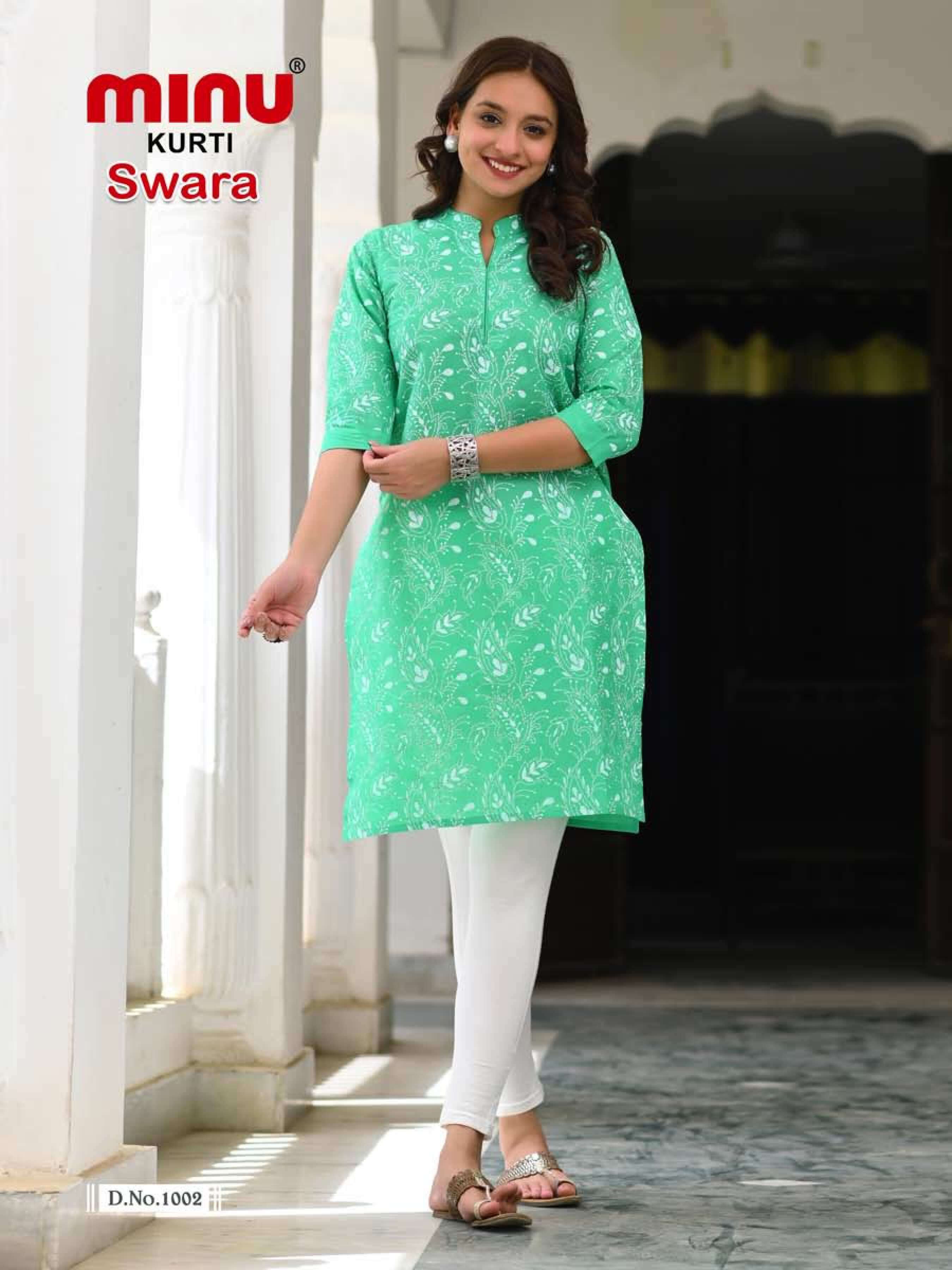 Minu Swara Cotton Kurtis-4P Catalogue