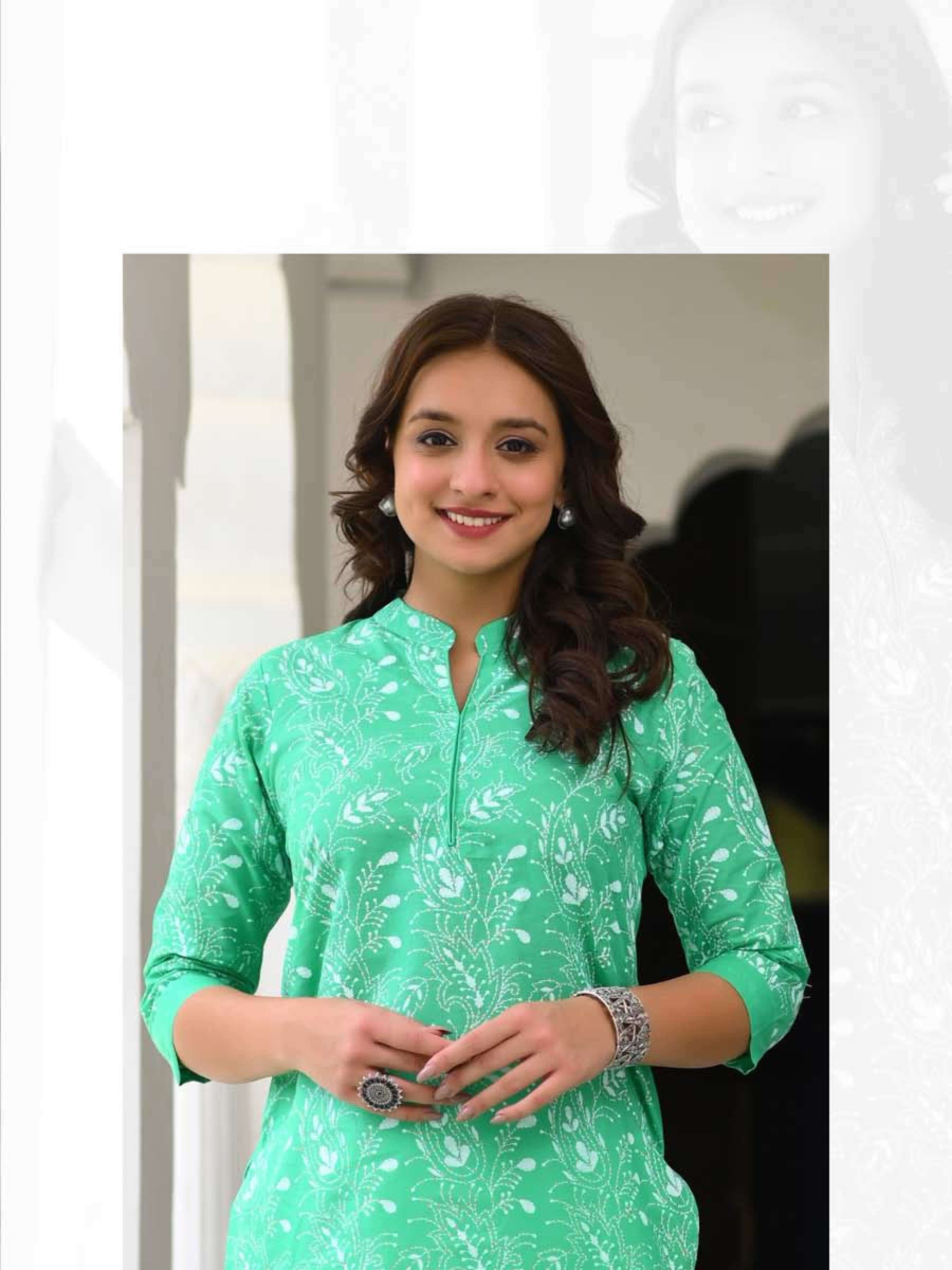 Minu Swara Cotton Kurtis-4P Catalogue