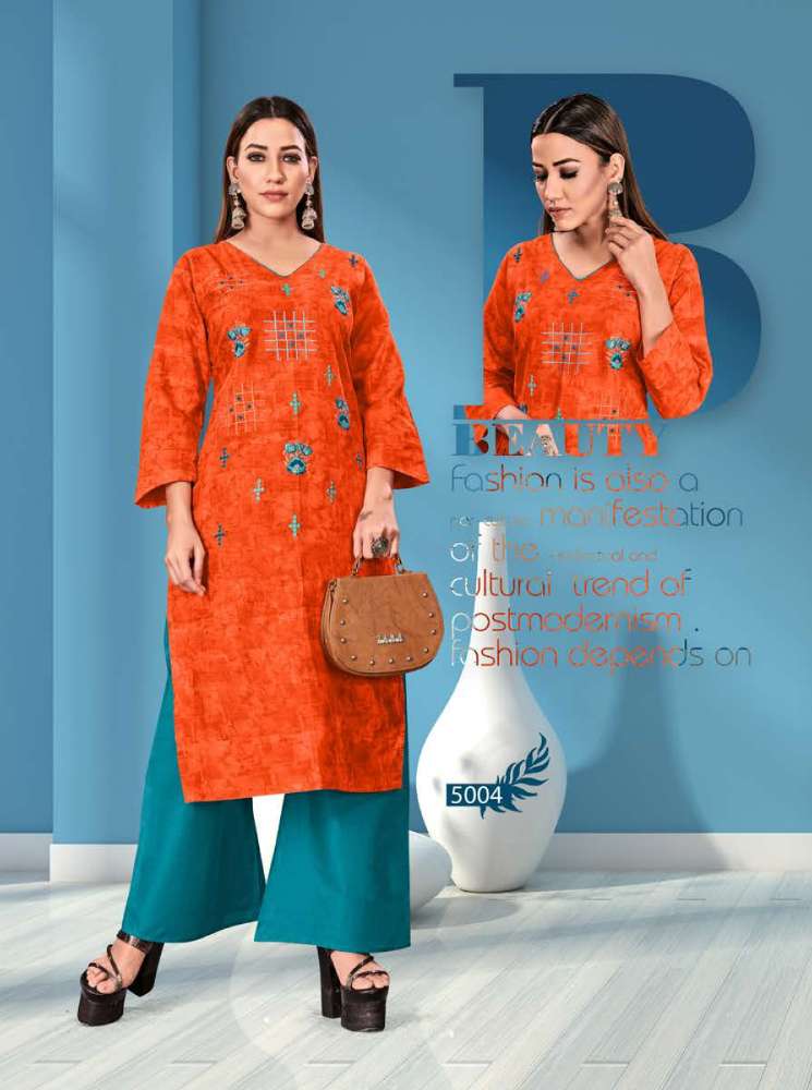 Minu Victoria Vol-5 Kurtis Combo-8P Catalogue