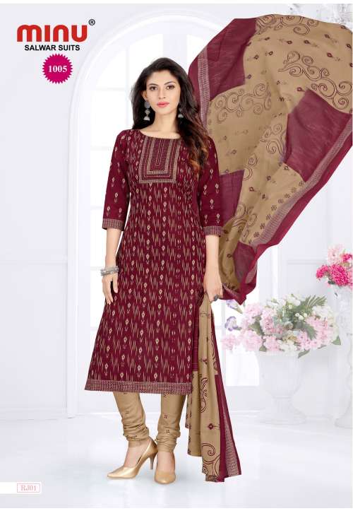 Minu Miss Universe Cotton Salwar Dress Material-10P Catalogue