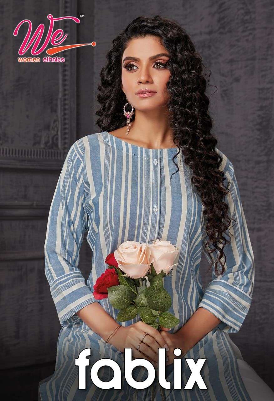 WE Brand FABLIX Straight Kurtis Catalogue