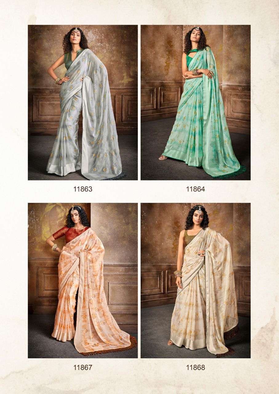  5D DESIGNER DIANA VOL 2 CHIFFON SAREES WHOLESALER