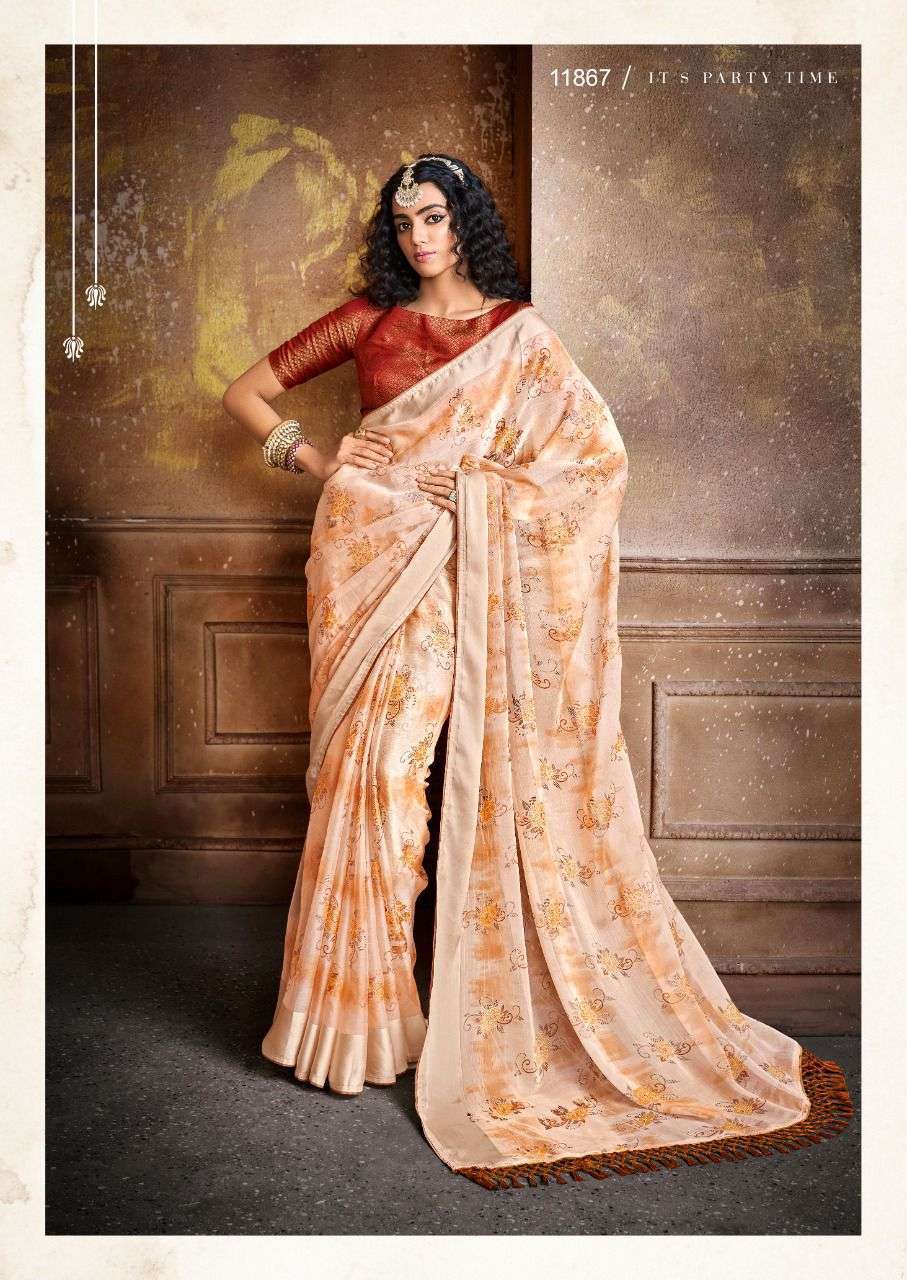  5D DESIGNER DIANA VOL 2 CHIFFON SAREES WHOLESALER