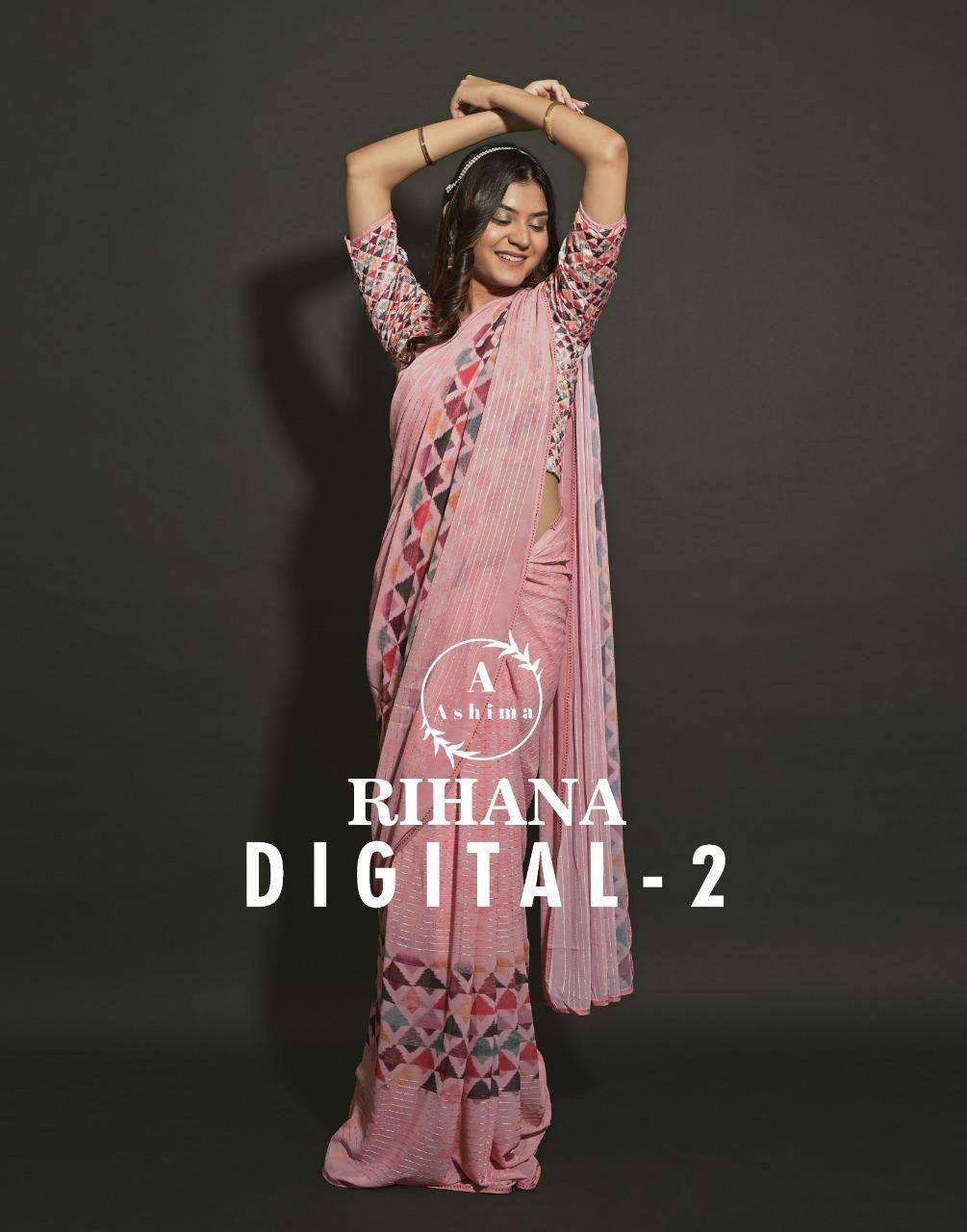 ASHIMA RIHANAAA DIGITAL VOL 2 SERIES 4501 TO 4508 GEORGETTE SAREES COLLECTION