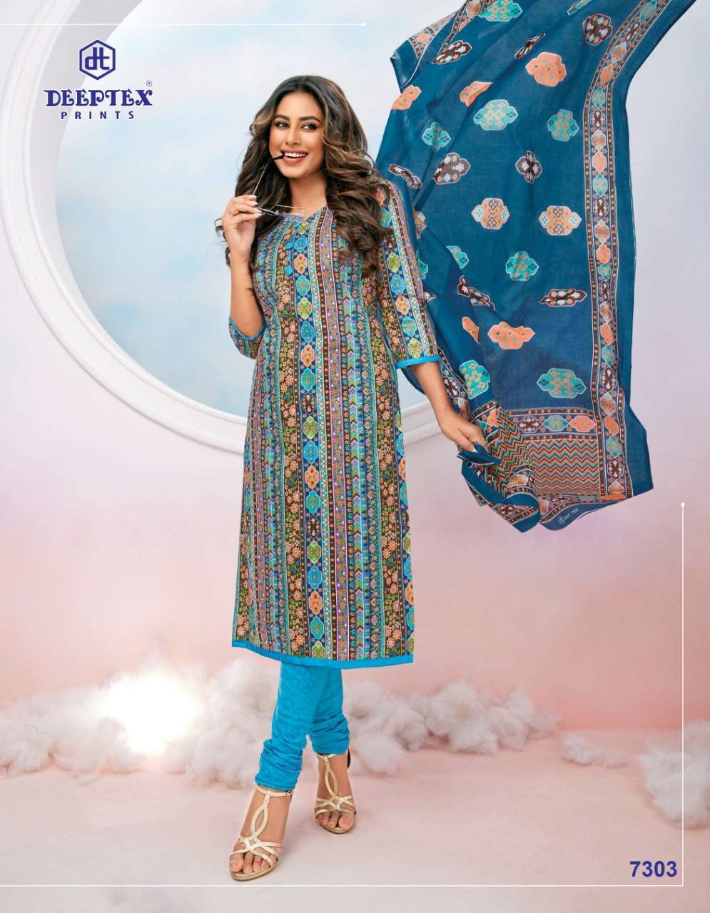 DEEPTEX MISS INDIA 73 CASUAL WEAR PURE COTTON SUITS CATALOG BEST RATE