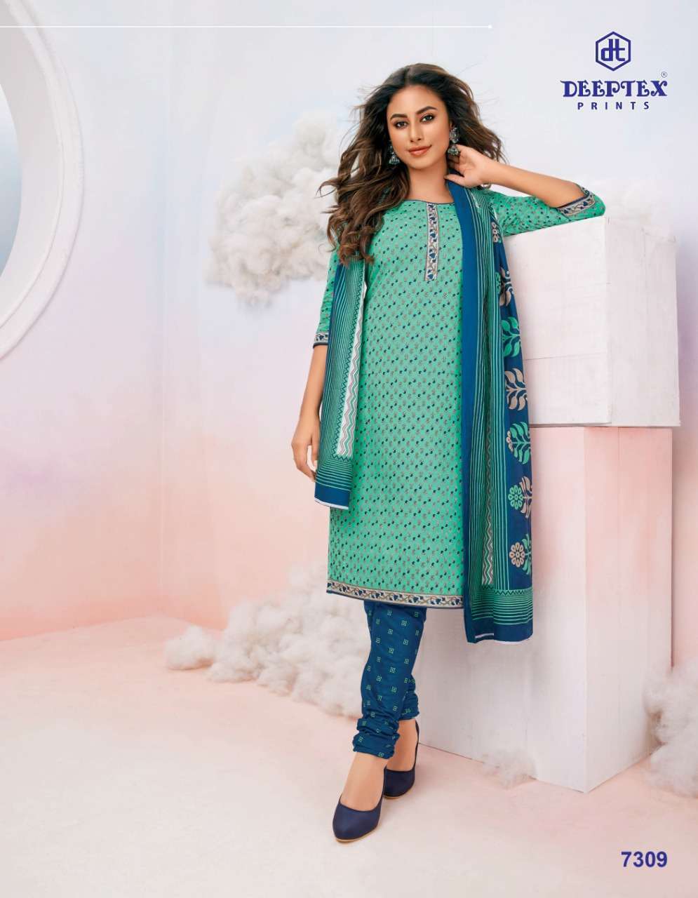 DEEPTEX MISS INDIA 73 CASUAL WEAR PURE COTTON SUITS CATALOG BEST RATE
